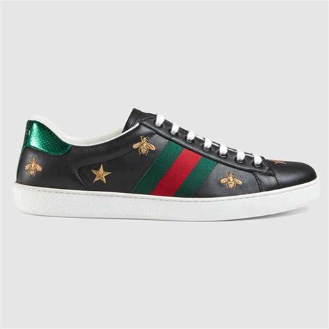 gucci ace embroidered star patch sneaker|Gucci ace sneaker sale.